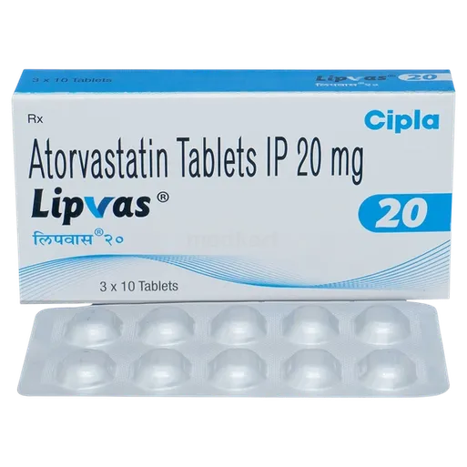 lipvas 20mg tablet 10's